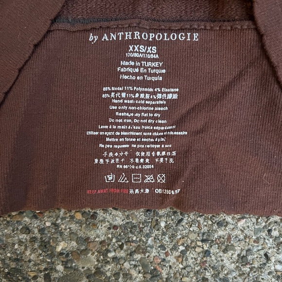 Anthropologie brown tank size xs - Picture 3 of 3